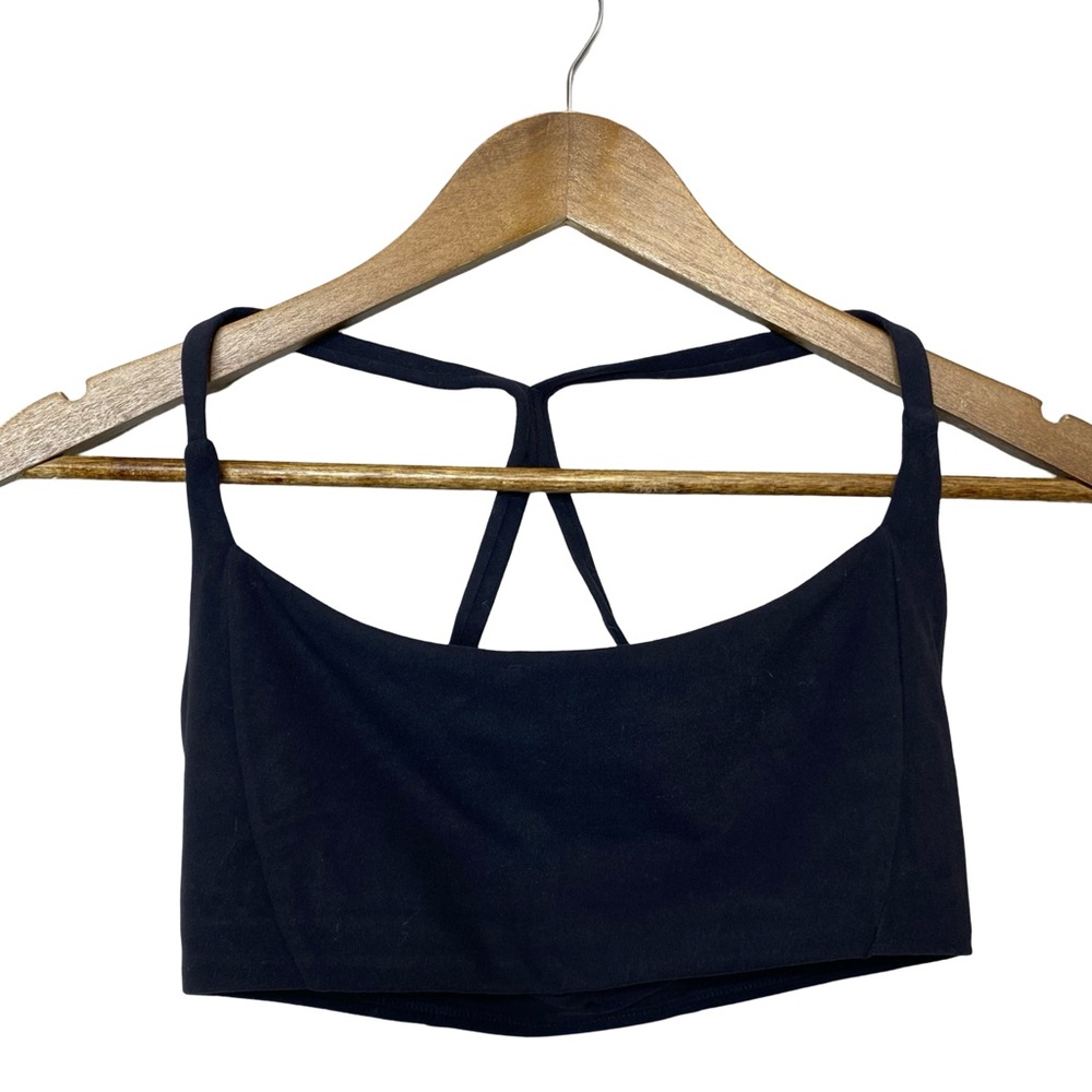 Buffbunny Aurora Sports Bra Racer Back Strappy Back Square Neck Bra black small